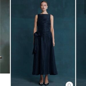 Elegant Navy Maxi Dress